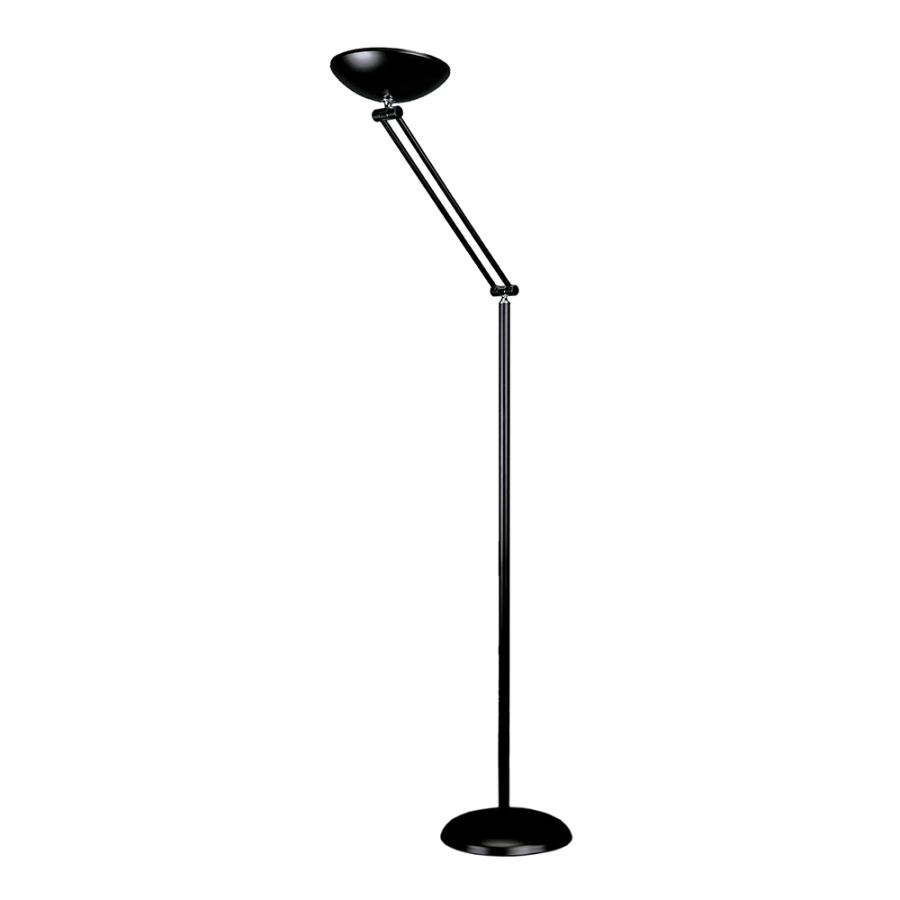 InLight Επιδαπέδιο φωτιστικό από μαύρο μέταλλο 1XR75 D:187cm 45017-Βαφείου-Μαύρο