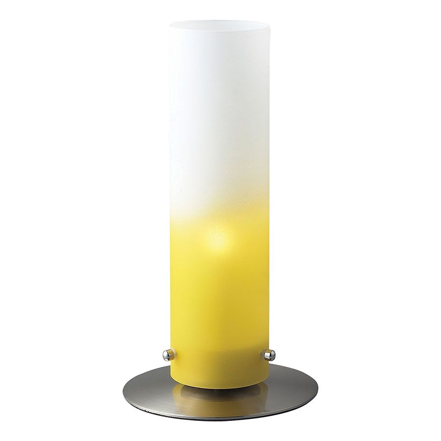 Φωτιστικό Πορτατίφ Επιτραπέζιο 11xH20,5cm 1xG9 Νίκελ Ματ -Κίτρινο Γυαλί Sun Light HT-067B-01F 