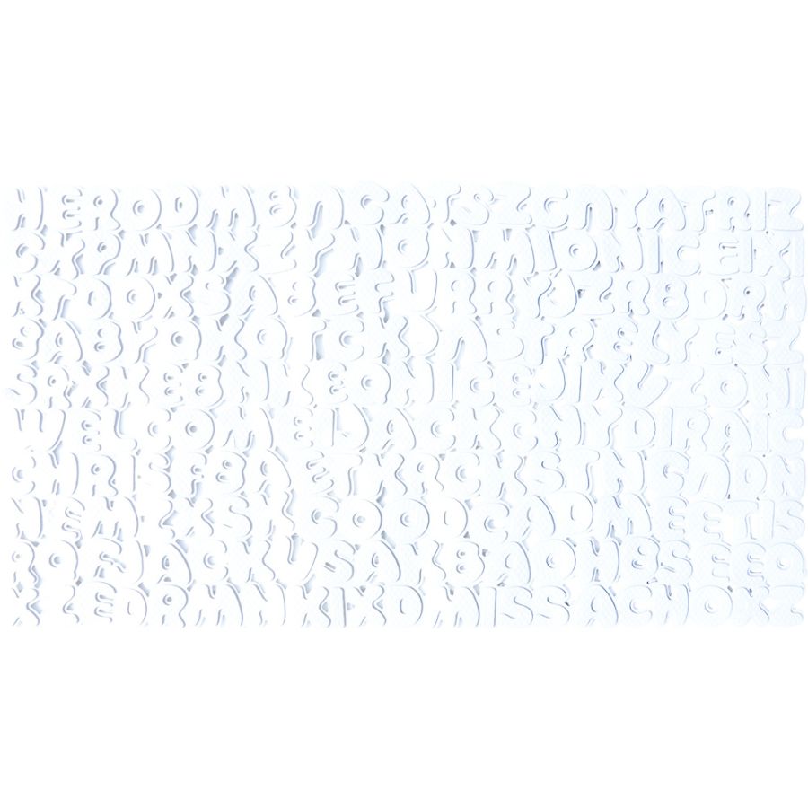 Πατάκι Μπάνιου Λευκό Αντιολισθητικό 35x76cm Listy San Lorentzo 1700101WHITE