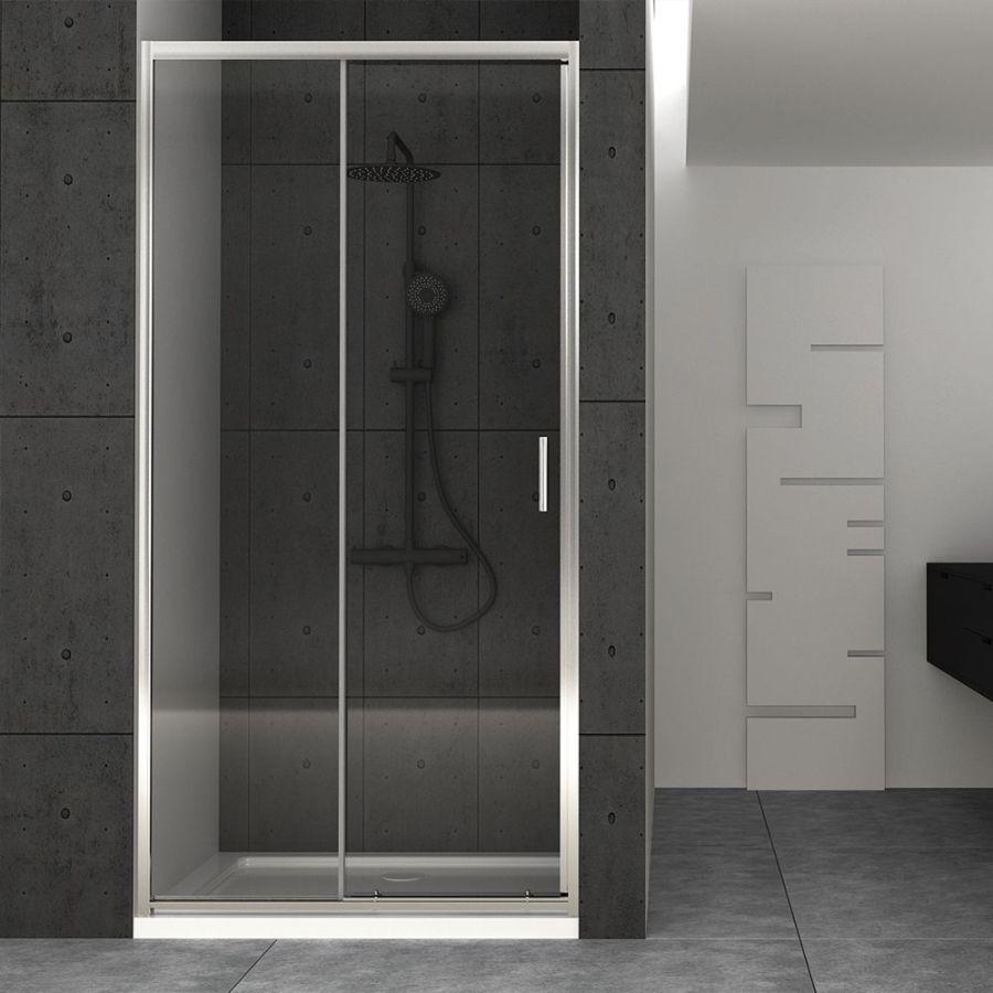 Καμπίνα 116-120xH190cm με Σταθερό Πλαϊνό 70cm Clear Nanotechnology 6mm Orabella Siera 30732-30744