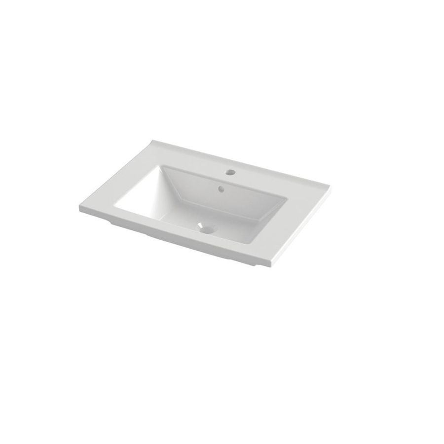 Νιπτήρας L65x45,5x3,5cm Ένθετος/Κρεμαστός Χωρίς Βαλβίδα Ege Vero 65 60173