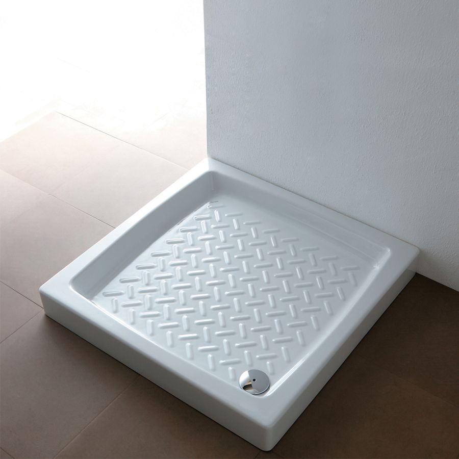 Ντουζιέρα Πορσελάνης Τετράγωνη 90x90xΥ10 cm Orabella Shower Tray 40100
