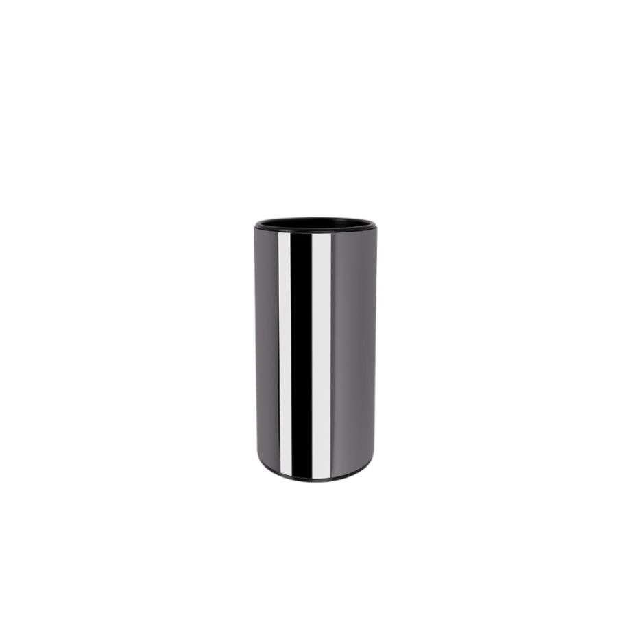Ποτηροθήκη Μεταλλική W60xD60xH120mm Gun Metal Gloss Verdi Lamda 3012550 