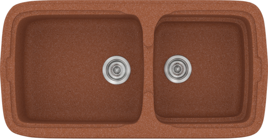 Sanitec Νεροχύτης 305 Classic 96×51 305-20-Granite-Terracota