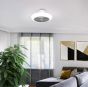 Ανεμιστήρας Οροφής Ø45,5x20cm Led 3*8,5w 3300lm tunable 2700-6500K AC 35w 220-240V,50Hz  5 Ταχύτητες Λευκό-Γκρι Eglo Sayulita 35093