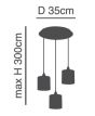 SE21-BL-B10-BL3-SH1 ADEPT PENDANT White Shade Pendant+ HOMELIGHTING 77-9018