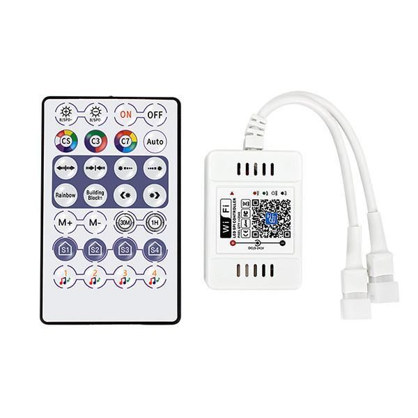 ΑΣΥΡΜΑΤΟ CONTROLLER RF Wifi & Bluetooth PIXEL DC5-24V, 2CH (Max. 2048 PIXEL) Eurolamp 145-71430