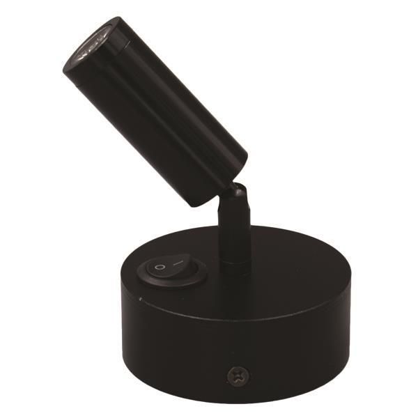 ΣΠΟΤ ΕΞΩΤΕΡΙΚΟ ΚΙΝΗΤΟ "ARISTON 1" 3W LED 3000K ΜΑΥΡΟ PLUS ARTE ILLUMINA Eurolamp 145-25211