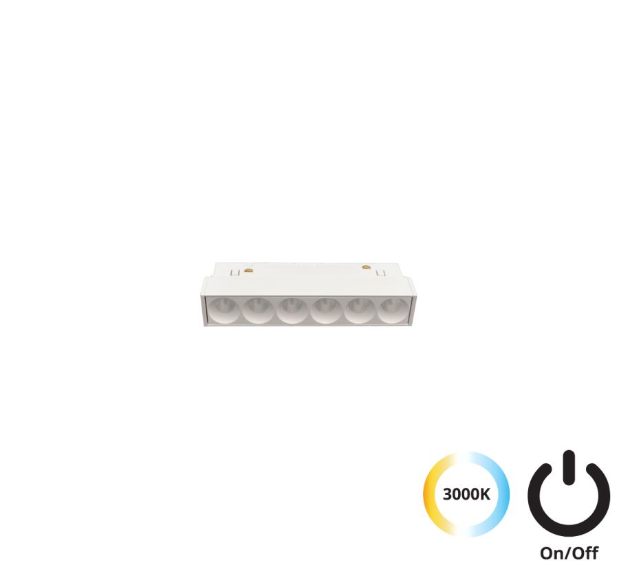 Linear Antiglare Λευκό L:110 Magnetic (ON-OFF) Viokef 4244406S