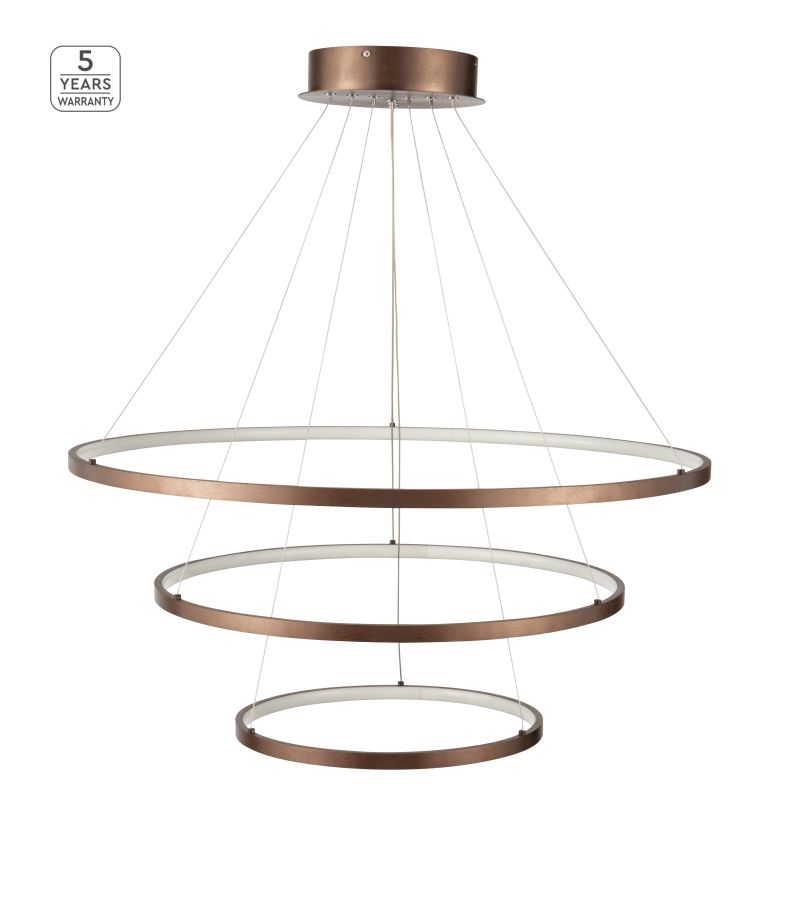 Φωτιστικό Κρεμαστό Καφετί 80xH100cm Led 131w 3000K Homelighting Morelli 77-8131