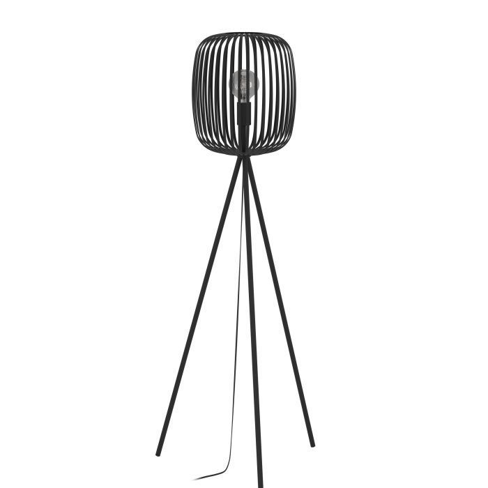 Φωτιστικό Δαπέδου Μαύρο Τρίποδο D63xH140cm 1xE27 Eglo Romazzina 900522