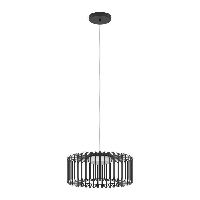 Φωτιστικό Κρεμαστό Μονόφωτο Ø45cm Led 2700-6500K 2450lm Τηλεχειριστήριο-Εφαρμογή Μαύρο Eglo Ginestrone Z 900723