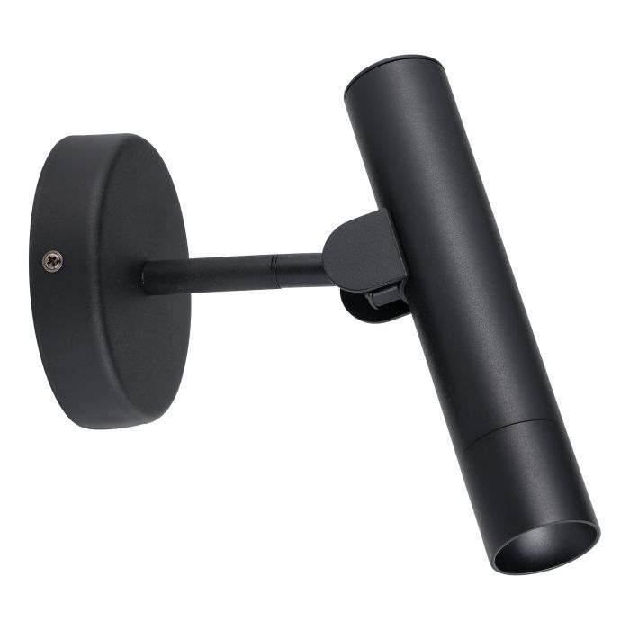 Σποτ Κινητό με Μπουτόν On-Off Μαύρο Μονόφωτο LED Eglo Almudaina 900907