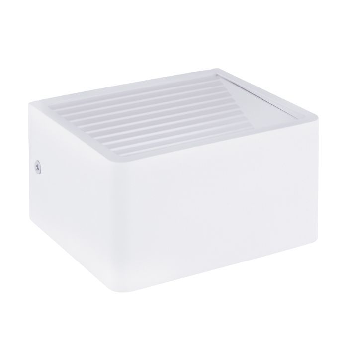 Απλίκα Επίτοιχη Εξωτερικού χώρου IP44, 6watt Led 750 lm 3000K Αλουμίνιο Λευκό Eglo Dominni 1 98266