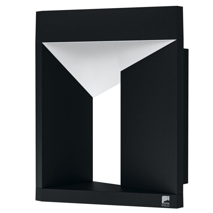 Φωτιστικό Επίτοιχο IP54 Led 10w 900lm Warm White Μαύρο-Λευκό Eglo Nembro 98748