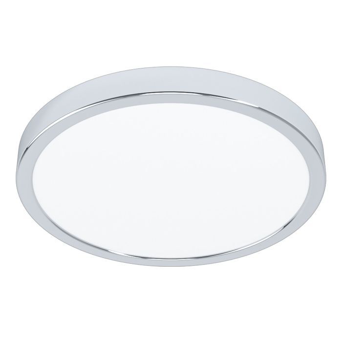 Πλαφονιέρα Χρώμιο 28,5cm IP44 LED 20w 3000K 2400lm Eglo Fueva-5 99266