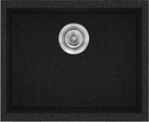 Sanitec Νεροχύτης 341 Classic 50×40 341-05-Granite-Black