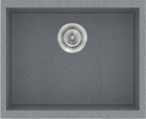 Sanitec Νεροχύτης 341 Classic 50×40 341-17-Metallic-Silver