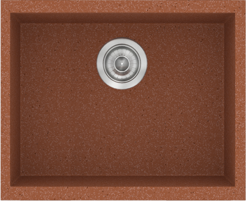 Sanitec Νεροχύτης 341 Classic 50×40 341-20-Granite-Terracota