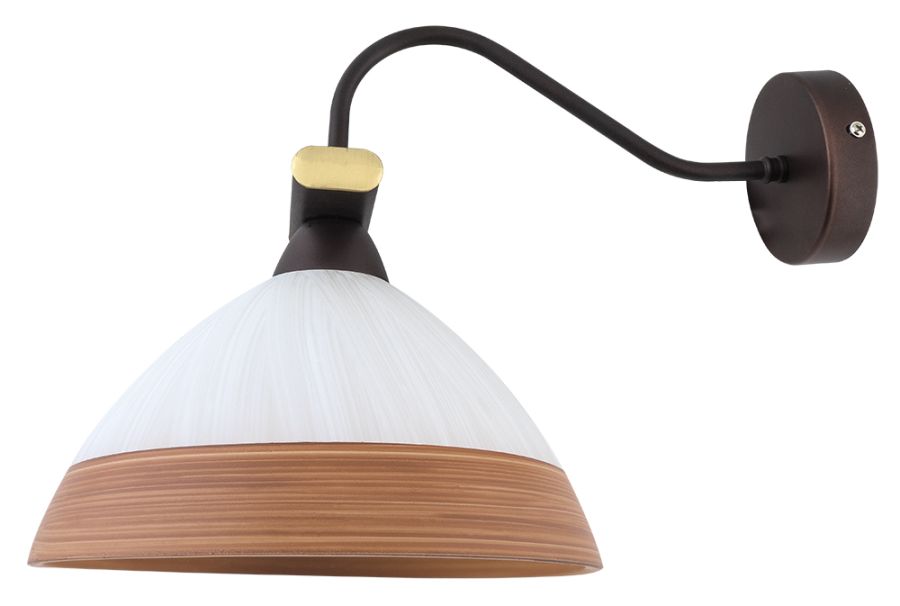 WLA 120  ΑΠΛΙΚΑ ΣΚΟΥΡΙΑ ΓΥΑΛΙ ΛΕΥΚΟ/ΚΑΦΕ ΦΑΣΑ  1ΧΕ27 ARlight 0148110