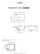 Νεροχύτης  Ένθετος M78xΠ50 εκ.Γρανίτης Concrete Beton Schock Cristalite Manhattan 30180-1451