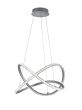 Φωτιστικό Κρεμαστό Ασημί D50xH150cm Led SMD 26w 3000lm Trio Lighting RL Rubin R32021105