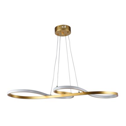 Φωτιστικό Κρεμαστό 75x32xH80cm "Φιδάκι" Χρυσό Ματ Led 20w 3000K 1100lm PDC 681 GD ARlight 0104427