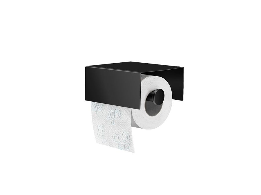 Χαρτοθήκη με καπάκι Ορείχαλκος Black Mat Sanco Toilet Roll Holders Pro 0856-M116