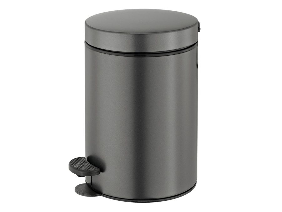 Χαρτοδοχείο 12lt  Ø25x40 εκ. Antracite Grained Sanco Waste Bins 90611-M118