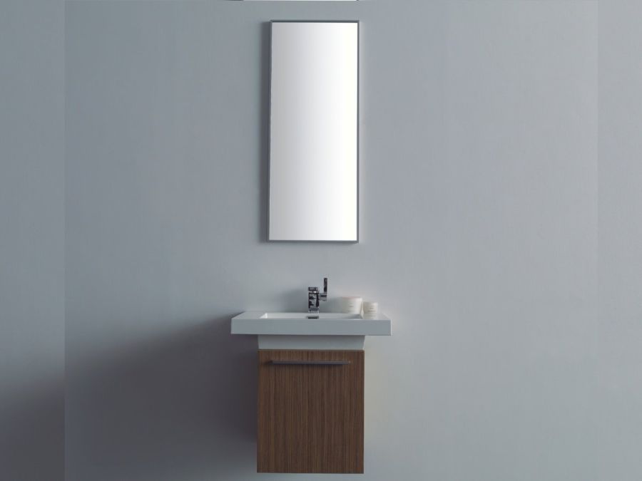 Σετ Έπιπλο Μπάνιου-Νιπτήρα 40 εκ. -Καθρέπτη 40*100 εκ., Χρώμα Teak ECO-40A FT21.040.006T 