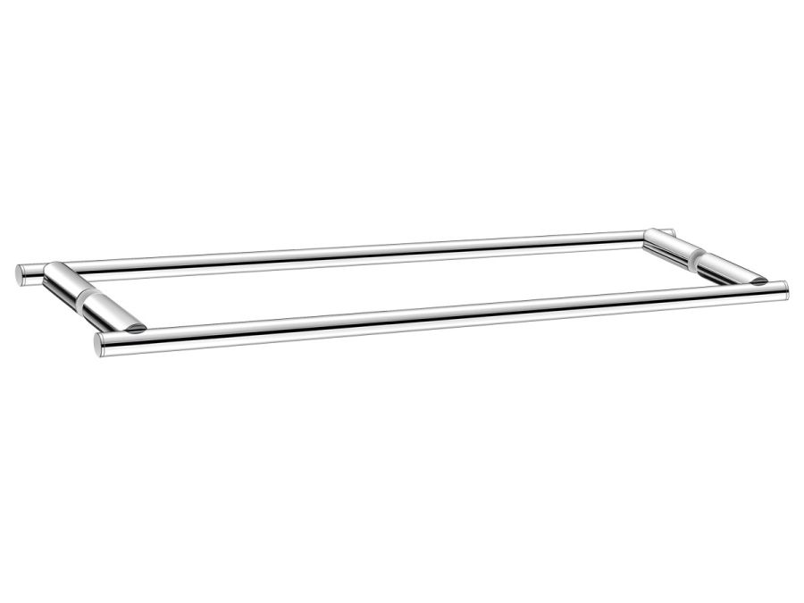 Λαβή Διπλή για Τζάμι Ντουζιέρας W55xD6 cm Χρωμέ Sanco Glass Door Accessories SET-GL0732-A03