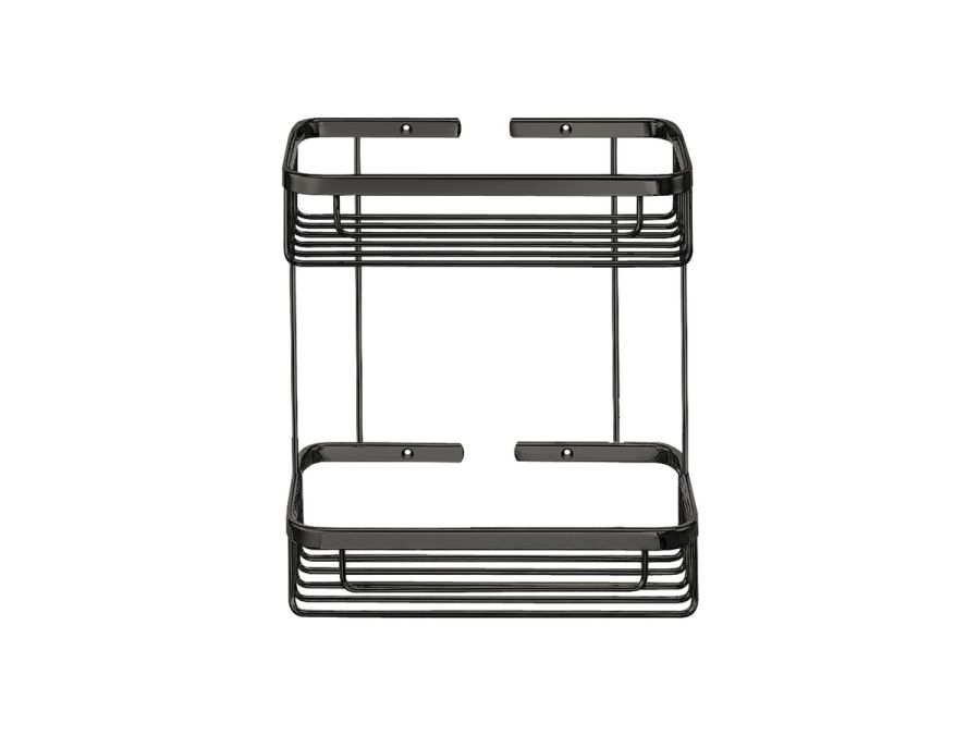 Sanco Shower Baskets Διπλή παραλ/μη Θήκη PVD gun metal γυαλιστερό 00004-PVD-05PL
