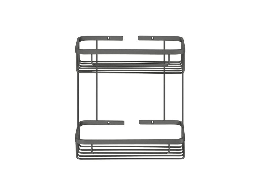 Sanco Shower Baskets Διπλή παραλ/μη Θήκη Ανθρακί ανάγλυφο 00004-Μ118