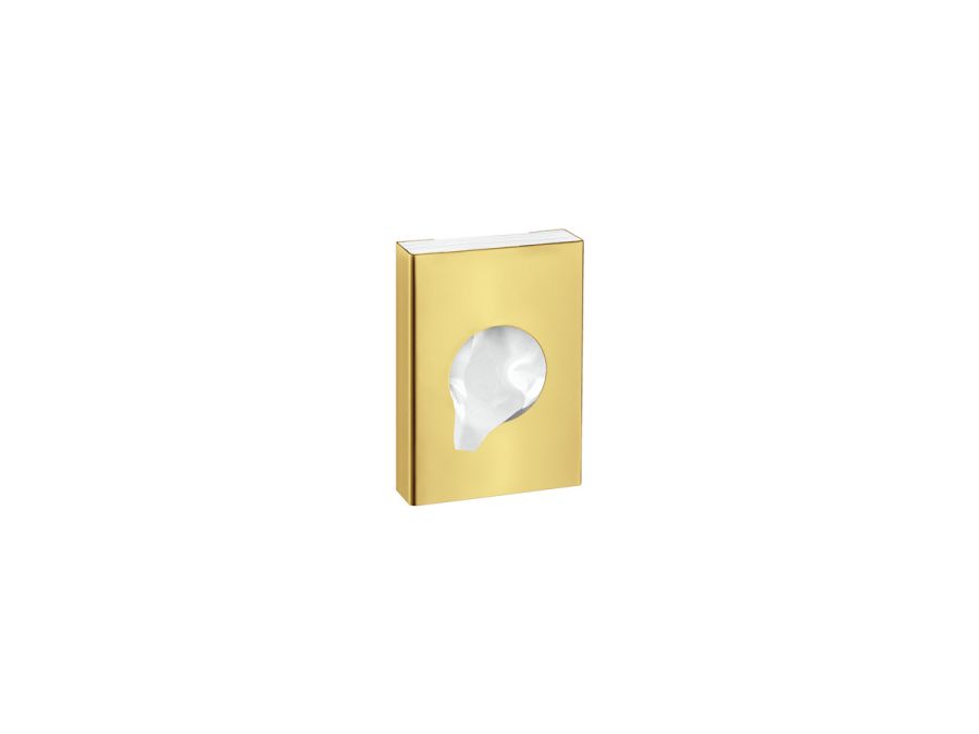 Sanco Tissue Dispensers Θήκη για σακουλάκια υγιεινής (AISI 304) PVD χρυσό ορείχαλκο γυαλιστερό 00098-PVD-02PL