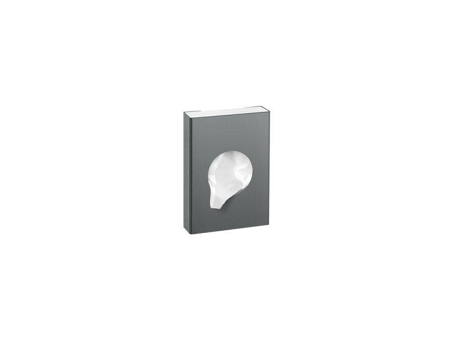 Sanco Tissue Dispensers Θήκη για σακουλάκια υγιεινής (AISI 304) Ανθρακί ανάγλυφο 00098-Μ118