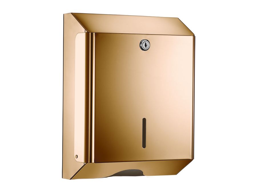 Sanco Tissue Dispensers Θήκη για χειροπετσέτες (AISI 304) PVD θερμό μπρονζέ γυαλιστερό 00099-PVD-01PL