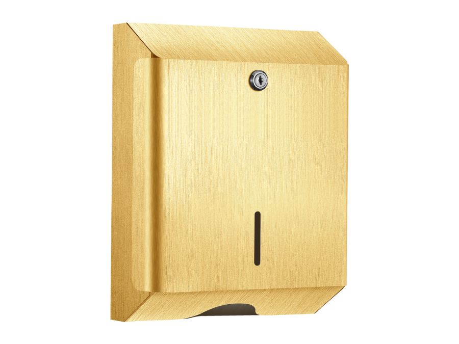 Sanco Tissue Dispensers Θήκη για χειροπετσέτες (AISI 304) PVD χρυσό ορείχαλκο βουρτσιστό 00099-PVD-02BR