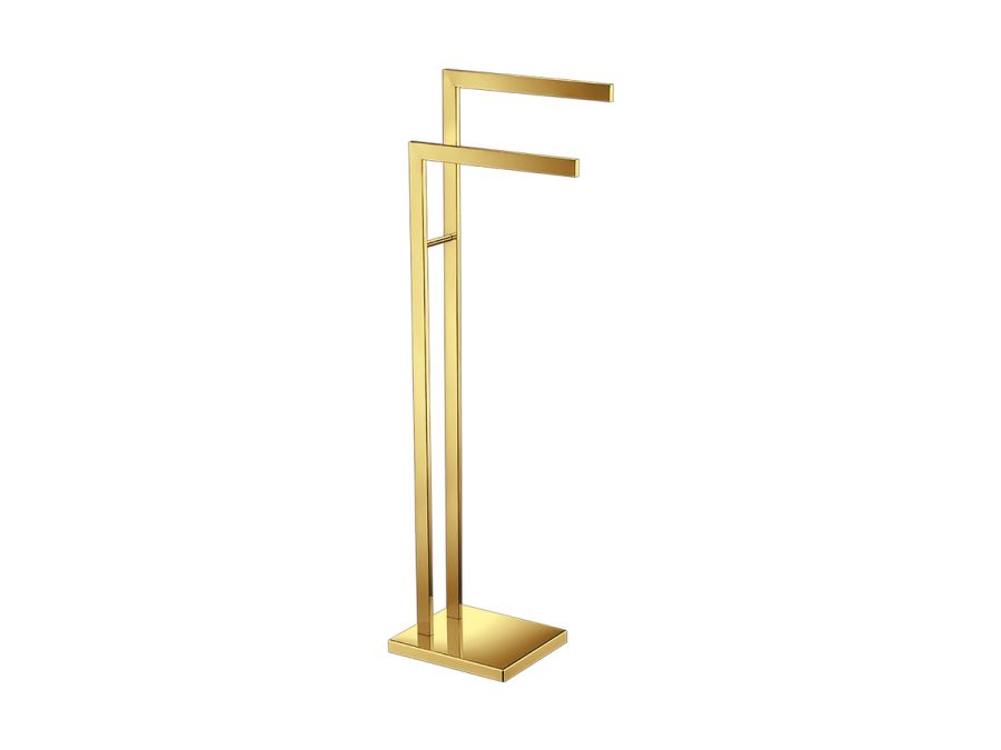 Sanco Towel Stands Καλόγερος PVD χρυσό ορείχαλκο γυαλιστερό 00507-PVD-02PL