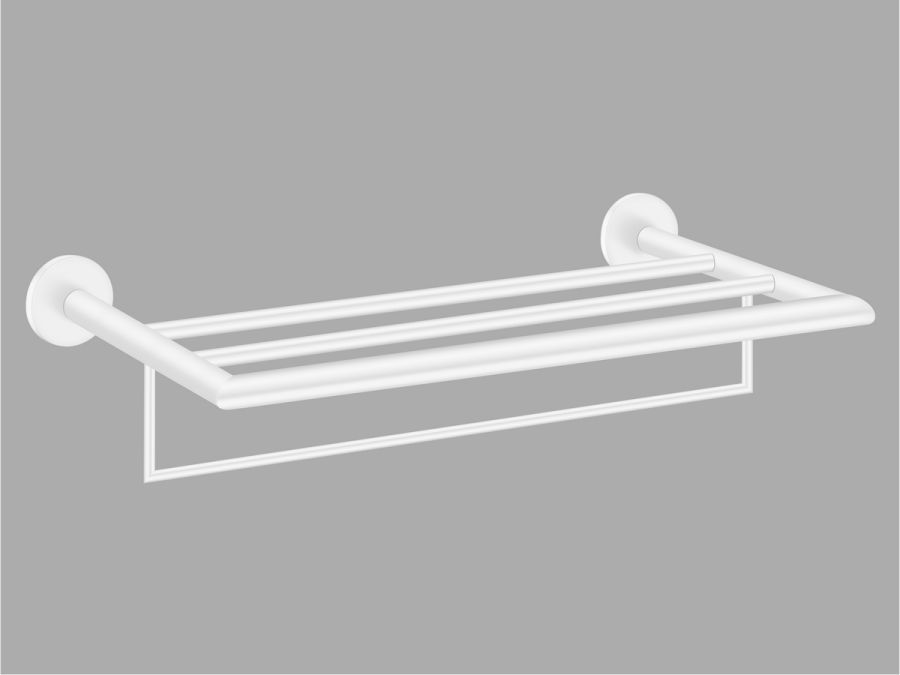 Sanco Towel racks Ραφιέρα Πετσετών Λευκό ματ 00911-Μ101