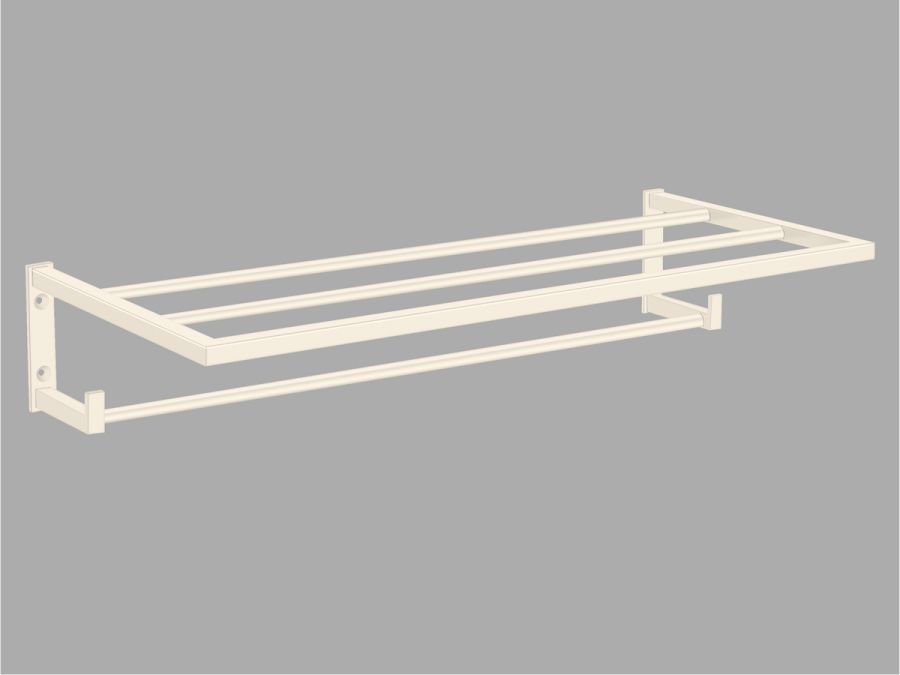 Sanco Towel racks Ραφιέρα Πετσετών Μπεζ ματ 00918-Μ102
