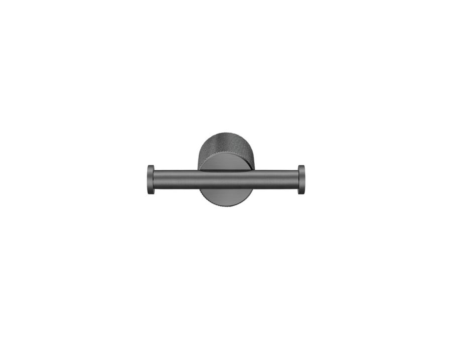 Sanco Lithos Διπλό Άγκιστρο PVD gun metal βουρτσιστό 121118-PVD-05BR