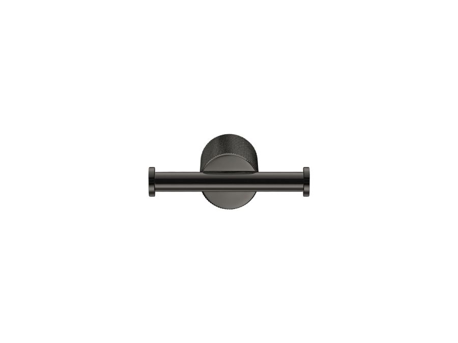 Sanco Lithos Διπλό Άγκιστρο PVD gun metal γυαλιστερό 121118-PVD-05PL