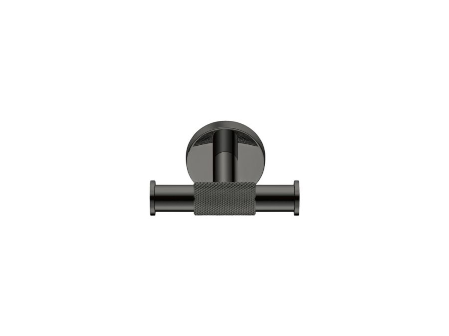 Sanco Dorian Διπλό Άγκιστρο PVD gun metal γυαλιστερό 121318-PVD-05PL