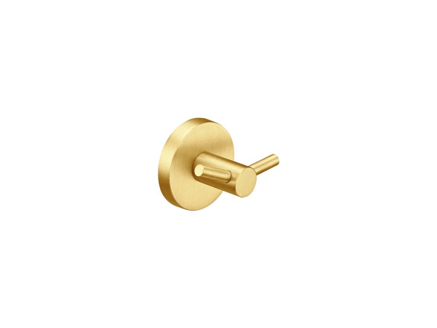 Sanco Ergon Αγκιστρο διπλό PVD χρυσό ορείχαλκο βουρτσιστό 25948-PVD-02BR