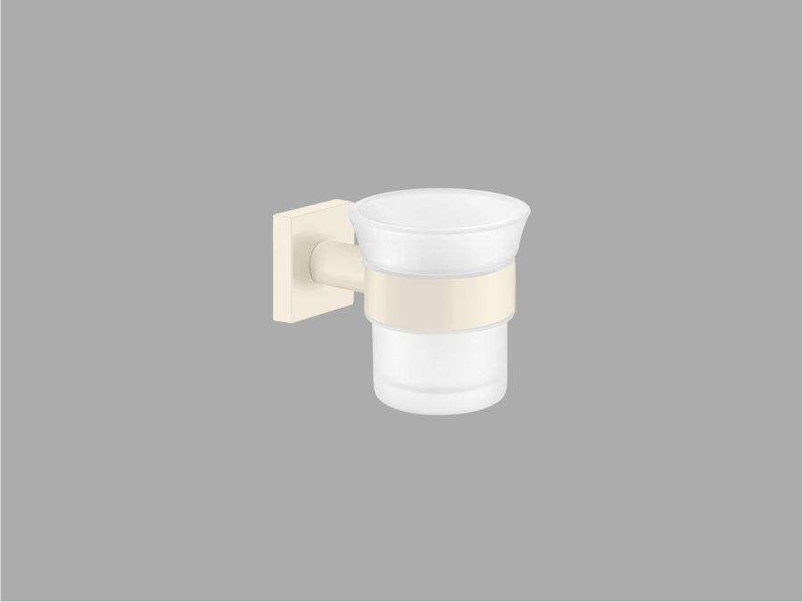 Sanco Iconic Glass Holder Μπεζ ματ 26701-Μ102