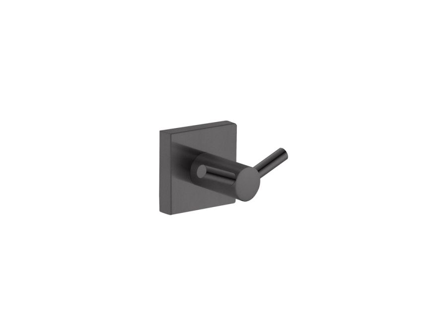 Sanco Iconic Double Bath Robe Hook Σκούρο γραφίτη 26748-122
