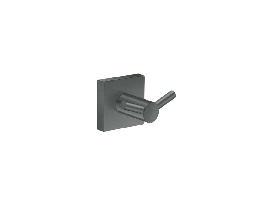 Sanco Iconic Double Bath Robe Hook Ανθρακί ανάγλυφο 26748-Μ118