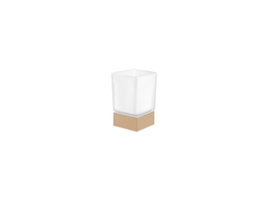 Sanco Bathroom Set Επικαθήμενη Ποτηροθήκη Μόκα ματ 90155-M103