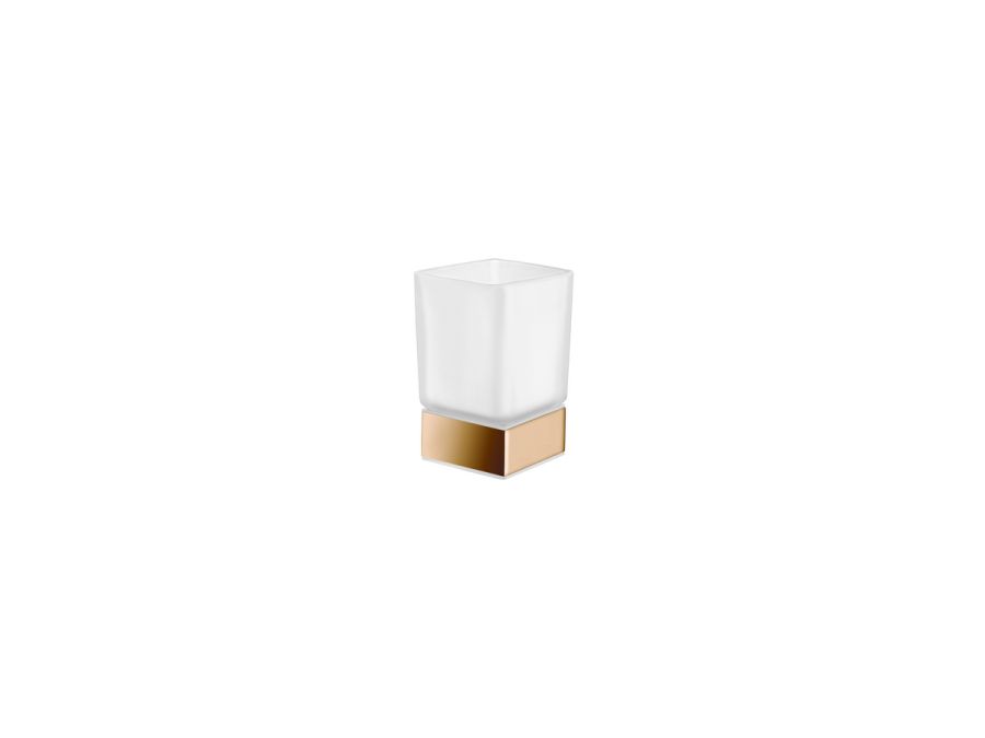 Sanco Bathroom Set Επικαθήμενη Ποτηροθήκη PVD θερμό μπρονζέ γυαλιστερό 90155-PVD-01PL