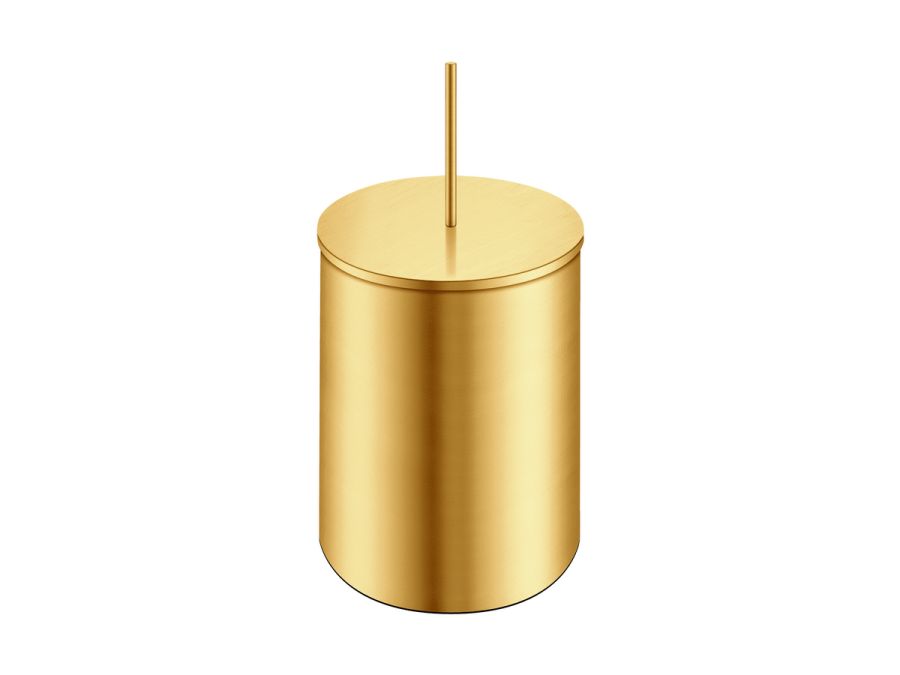 Sanco Waste Bins Χαρτοδοχείο 5lt PVD χρυσό ορείχαλκο βουρτσιστό 90606-PVD-02BR